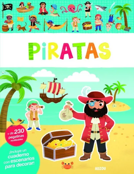 MI PRIMER LIBRO DE PEGATINAS. PIRATAS