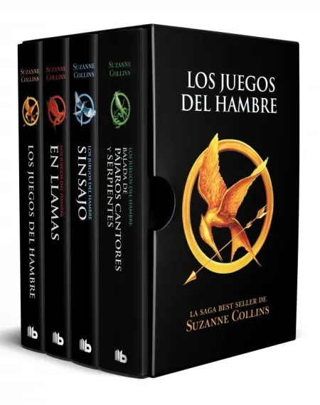 LOS JUEGOS DEL HAMBRE - ESTUCHE CON: LOS JUEGOS DEL HAMBRE  EN LLAMAS  SINSAJO