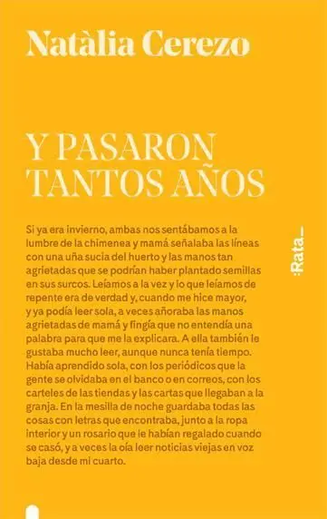 Y PASARON TANTOS AÑOS