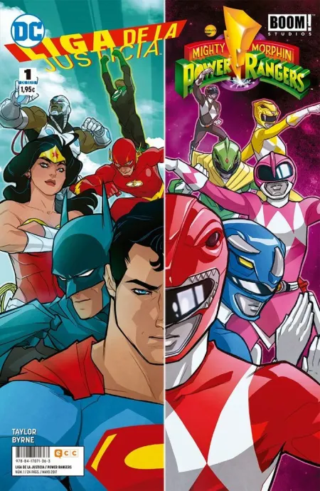 LIGA DE LA JUSTICIA/POWER RANGERS NÚM. 01