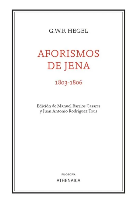 AFORISMOS DE JENA (1803-1806)