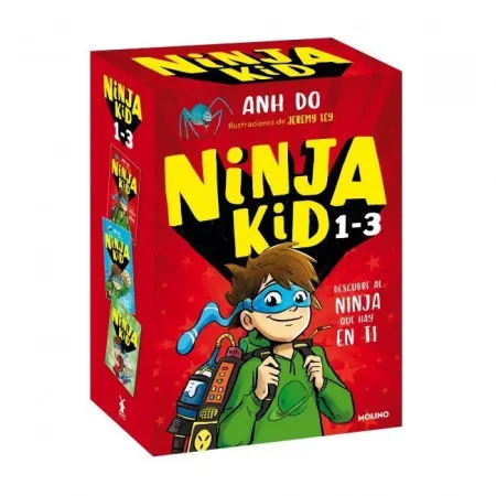 NINJA KID - ESTUCHE NINJA KID 1, 2 Y 3 (DE TIRILLAS A NINJA  EL NINJA VOLADOR 