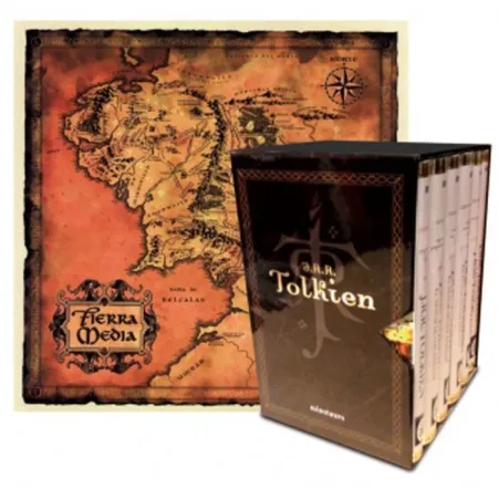 ESTUCHE TOLKIEN (6 VOLS. + MAPA + POSTALES)