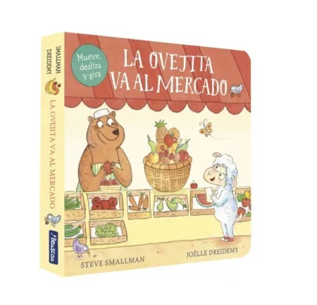 LA OVEJITA VA AL MERCADO (LA OVEJITA QUE VINO A CENAR. LIBRO DE CARTÓN CON MECAN