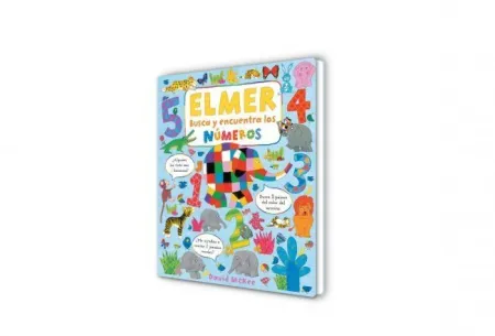 ELMER. LIBRO DE CARTÓN - BUSCA Y ENCUENTRA LOS NÚMEROS DE ELMER