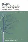 CONTRIBUCIÓN A LA CRÍTICA DE LA ECONOMÍA POLÍTICA