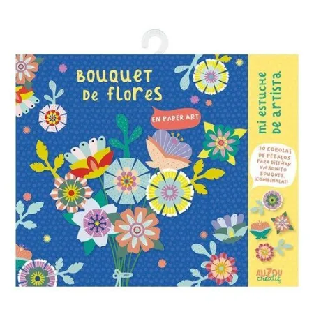 BOUQUET DE FLORES EN PAPER ART. ESTUCHE DE ARTISTA