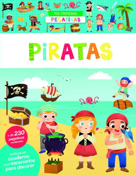 MI PRIMER LIBRO DE PEGATINAS. PIRATAS