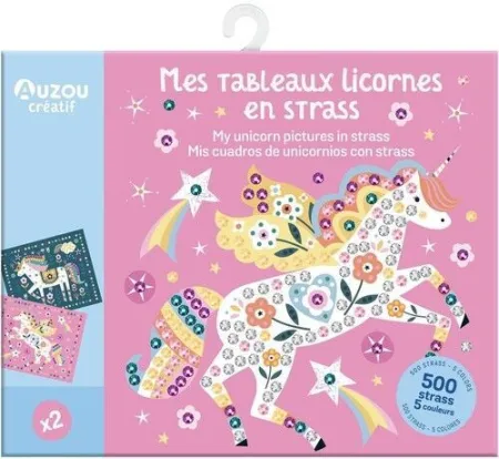 MIS CUADROS DE UNICORNIOS CON STRASS