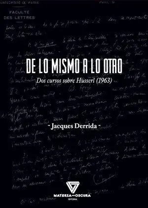 DE LO MISMO A LO OTRO
